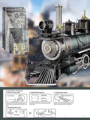3D Metal Puzzle - Locomotive Mogul - GoCrazyPuzzle