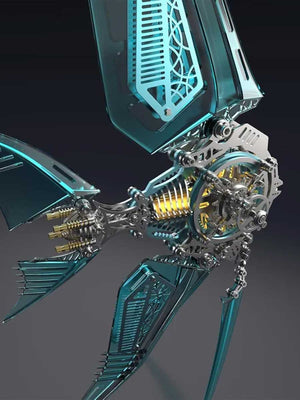 3D Metal Puzzle - Poisson Mécanique Ange - GoCrazyPuzzle