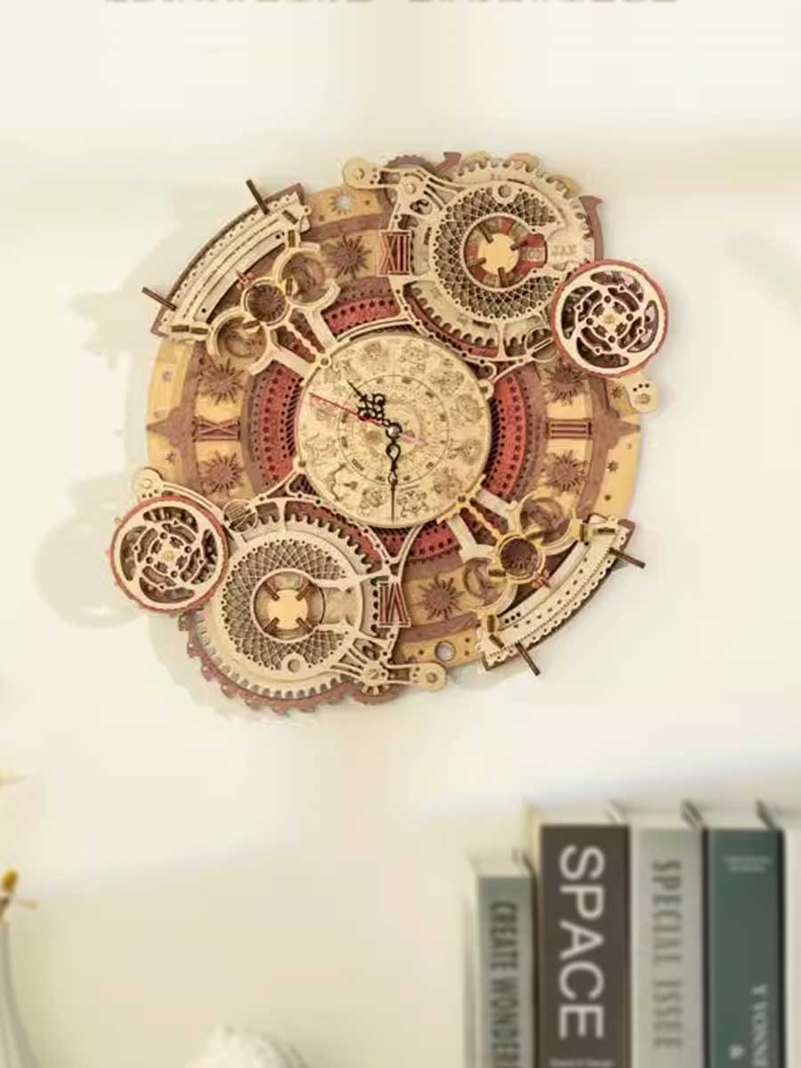 Horloge Bois Robotime ROKR | Puzzle 3D - GoCrazyPuzzle