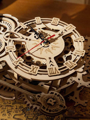 Horloge Hibou Bois Robotime ROKR | Puzzle 3D - GoCrazyPuzzle