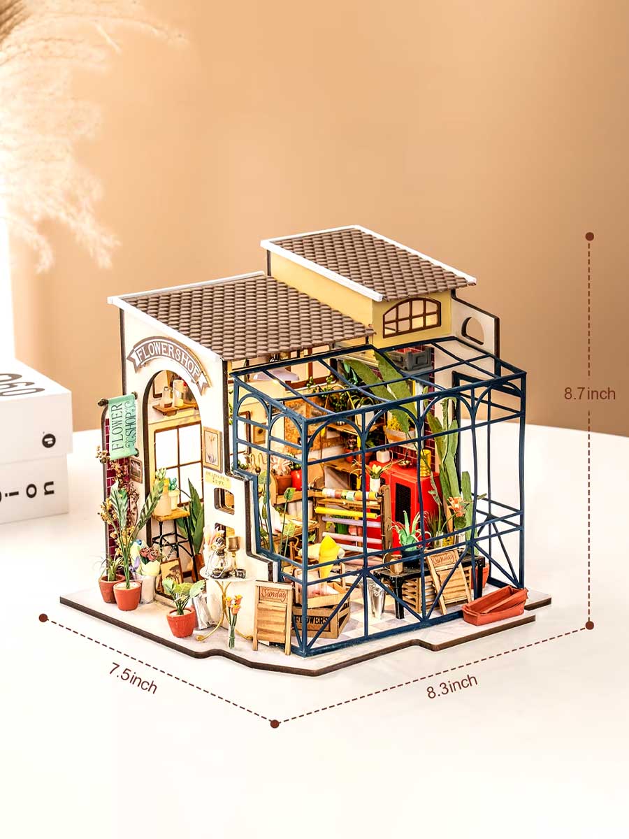 Maison Miniature Magasin de Fleurs | Robotime Rolife - GoCrazyPuzzle