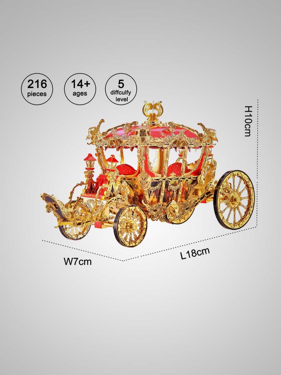 Maquette 3d Métal | Carrosse Royal - GoCrazyPuzzle