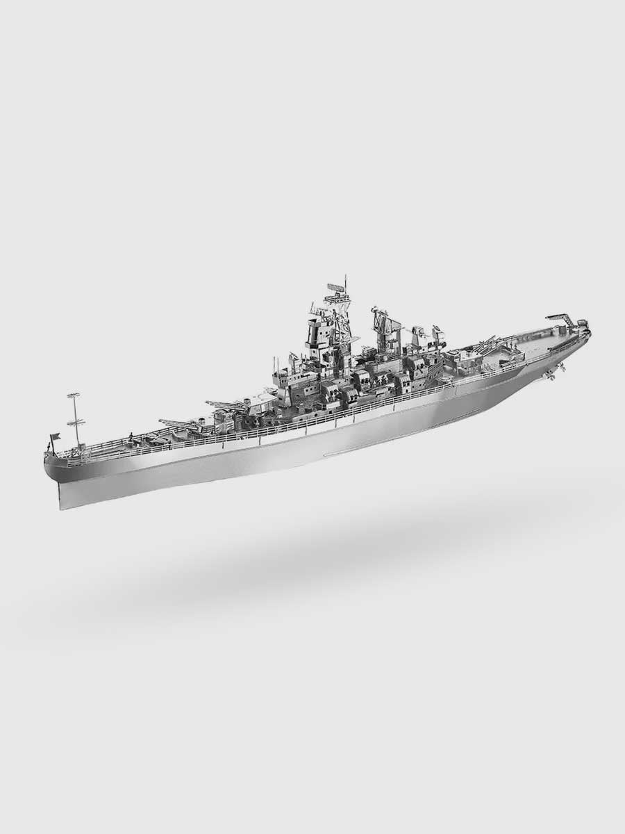 Maquette Metal 3D Cuirassé USS Missouri BB - 63 - GoCrazyPuzzle