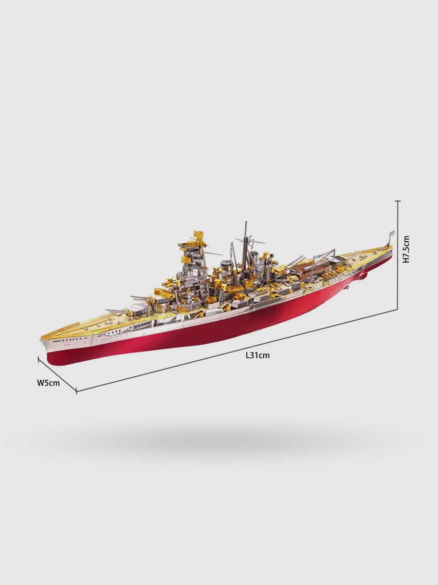 Maquette Métal Cuirassé Kongou | Piececool - GoCrazyPuzzle