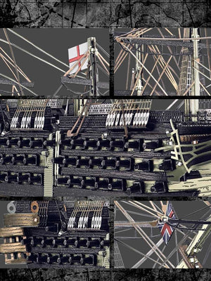 Maquette Metal HMS Victory - Puzzle 3D Piececool - GoCrazyPuzzle
