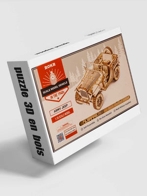 Maquette Voiture à Construire pour Adulte - Jeep Militaire - GoCrazyPuzzle