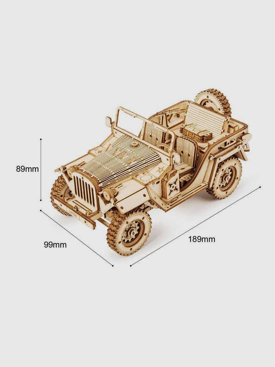 Maquette Voiture à Construire pour Adulte - Jeep Militaire - GoCrazyPuzzle
