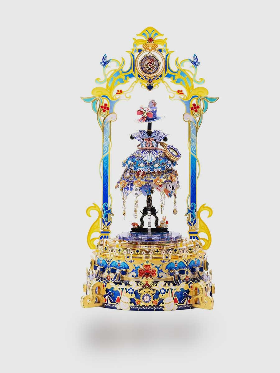 Maquette en Métal 3D « Princesse au Pays des Merveilles » – Boîte à Musique - GoCrazyPuzzle