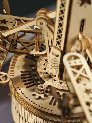 Puzzle 3D Bois Boîte à Musique Nuit Étoilée | Robotime Rokr - GoCrazyPuzzle