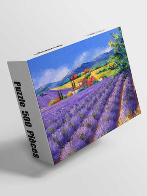 Puzzle 500 Pièces Paysage Lavande - GoCrazyPuzzle