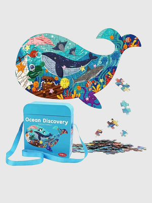 Puzzle Baleine 108 Pièces – Grand Puzzle Éducatif pour Enfants 4+ - GoCrazyPuzzle