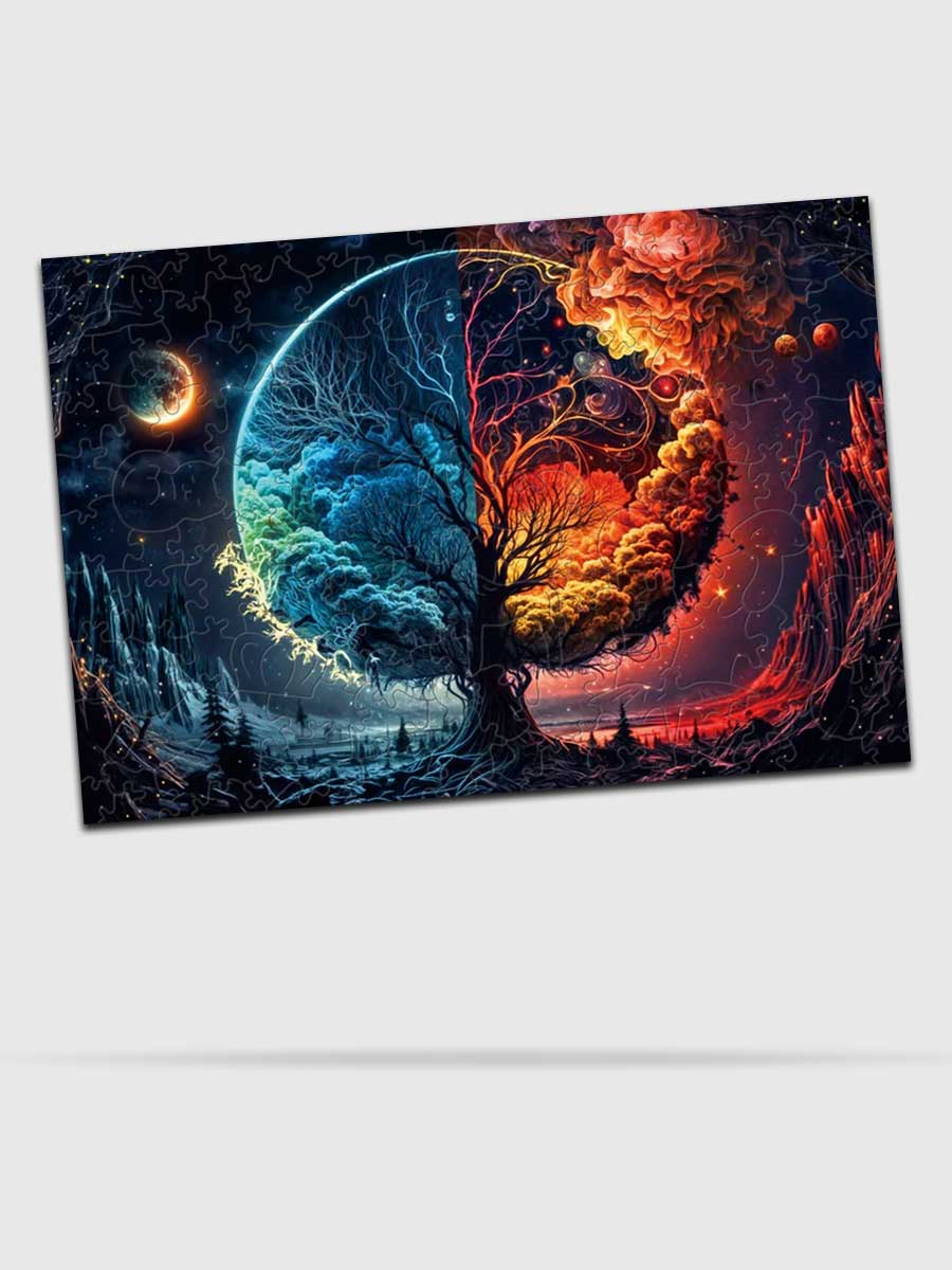 Puzzle Bois Arbre de Vie Dualité - GoCrazyPuzzle