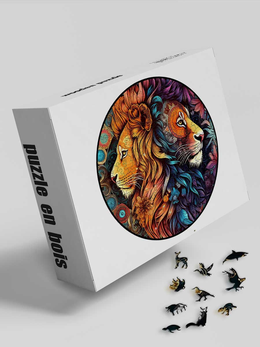 Puzzle Lion en Bois - GoCrazyPuzzle