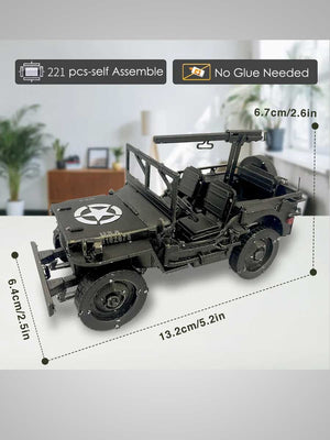 Puzzle Métal 3D - Jeep Willys MB - GoCrazyPuzzle