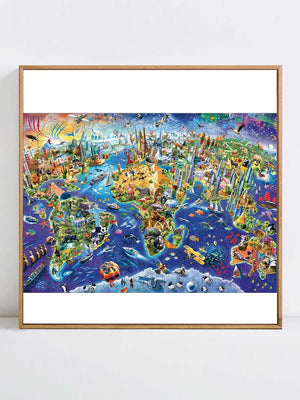 Puzzle Monde Bois - GoCrazyPuzzle