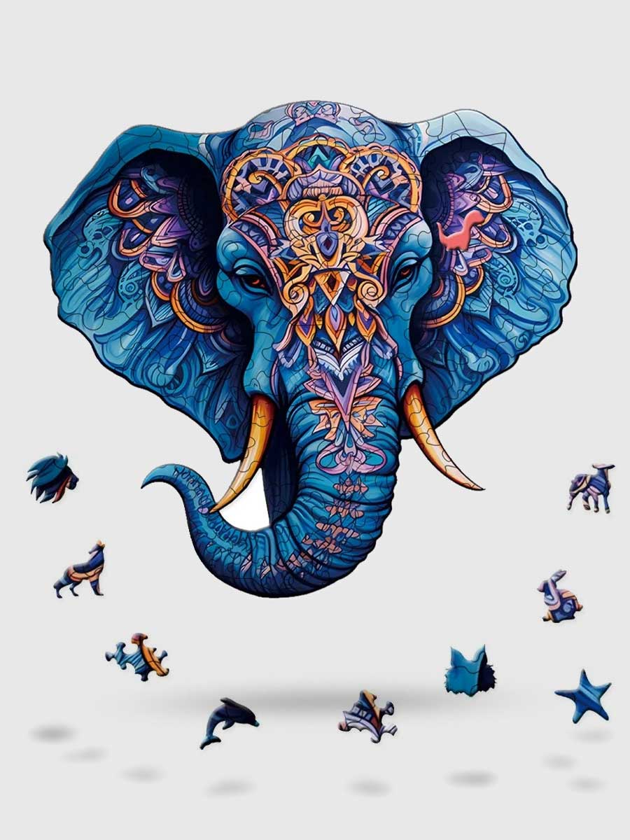 Puzzle éléphant en Bois - GoCrazyPuzzle
