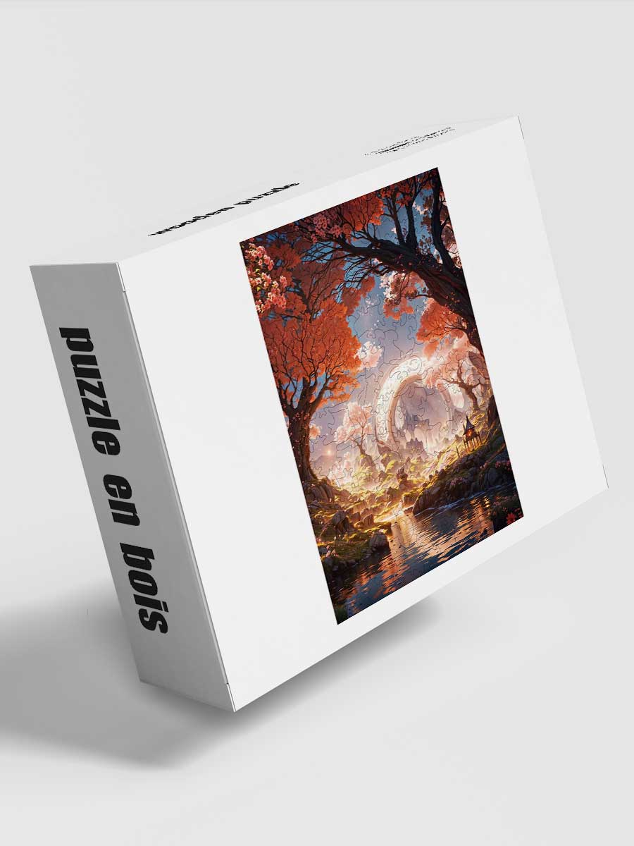 Puzzle en Bois - Portail Temporel en Forêt - GoCrazyPuzzle