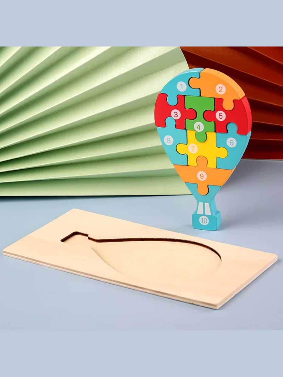 Puzzle pour Enfant de 3 ans ou plus - Montgolfière Éducatif - GoCrazyPuzzle
