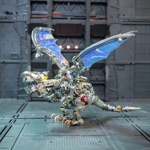 Puzzle 3D adulte difficile – Dragon Métal 630 Pièces Édition Ailes Irisées - GoCrazyPuzzle