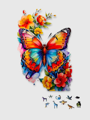 Puzzle Bois Papillon - GoCrazyPuzzle