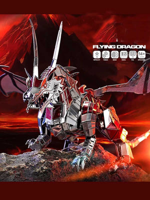 3d Métal Dragon Puzzle - GoCrazyPuzzle