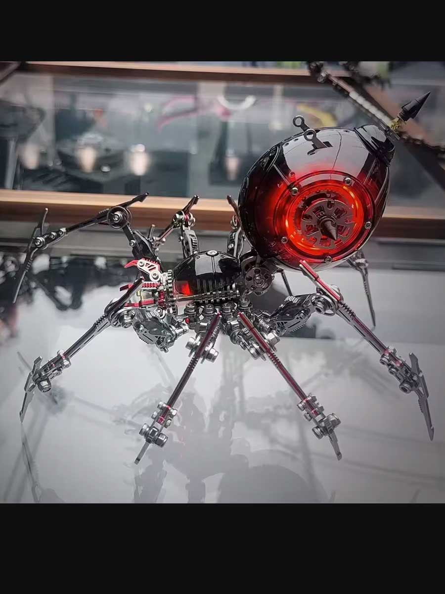 Araignée mécha — puzzle 3D en métal avec LED - GoCrazyPuzzle