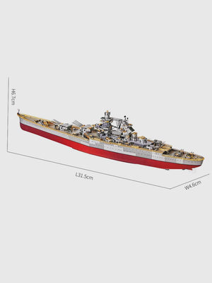 Bateau Maquette Cuirassé Richelieu | Piececool - GoCrazyPuzzle