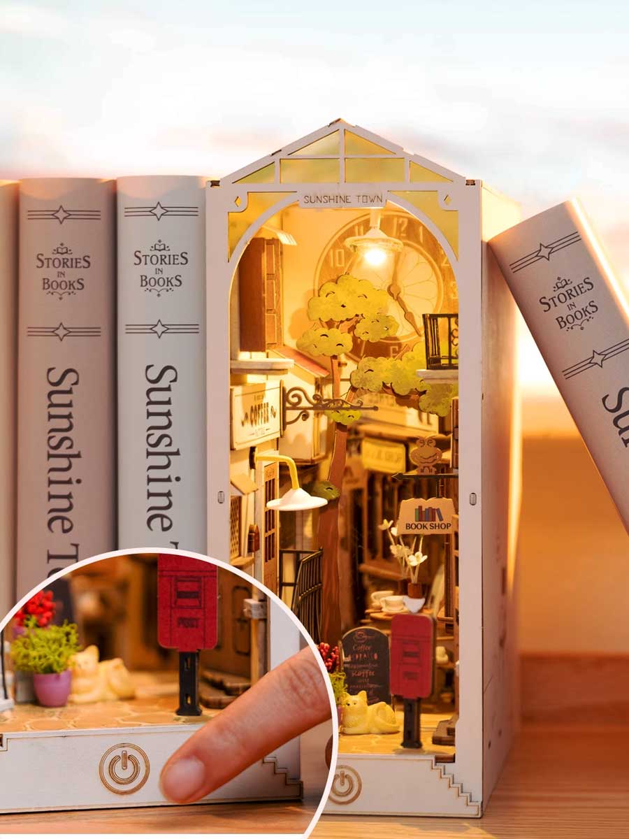 Book Nook Japonais – DIY Miniature Lumineuse en Bois - GoCrazyPuzzle