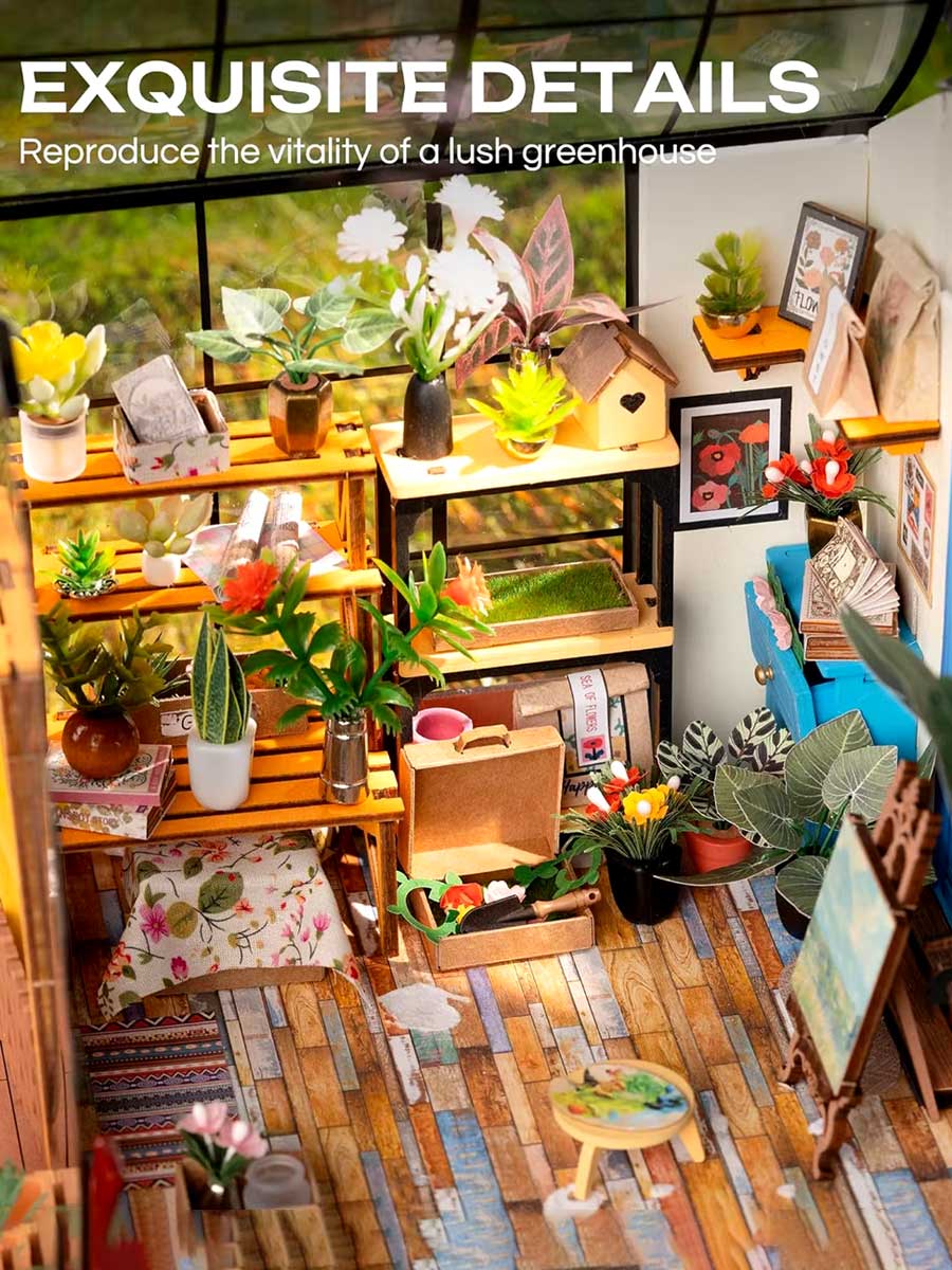 Maison Miniature DIY en Bois avec Meubles | Robotime - GoCrazyPuzzle