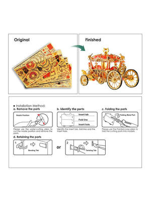 Maquette 3d Métal | Carrosse Royal - GoCrazyPuzzle