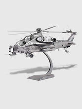Maquette Avion Métal « Hélicoptère Militaire » – Puzzle 3D DIY, 122 Pièces - GoCrazyPuzzle