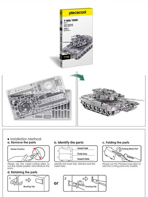 Maquette Char Métal « Char d’Assaut » – Puzzle 3D DIY, Kit de Construction - GoCrazyPuzzle