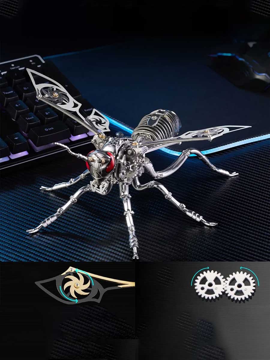 Maquette en métal 3D « Bourdon Mécanique » – Puzzle mécanique à assembler - GoCrazyPuzzle