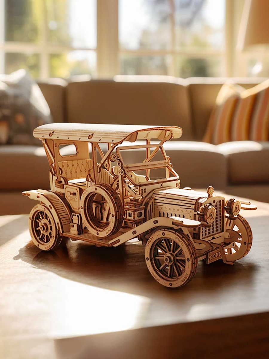 Maquette Voiture Ancienne 3D ROKR - GoCrazyPuzzle