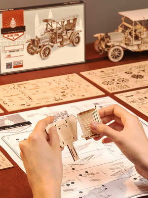 Maquette Voiture Ancienne 3D ROKR - GoCrazyPuzzle