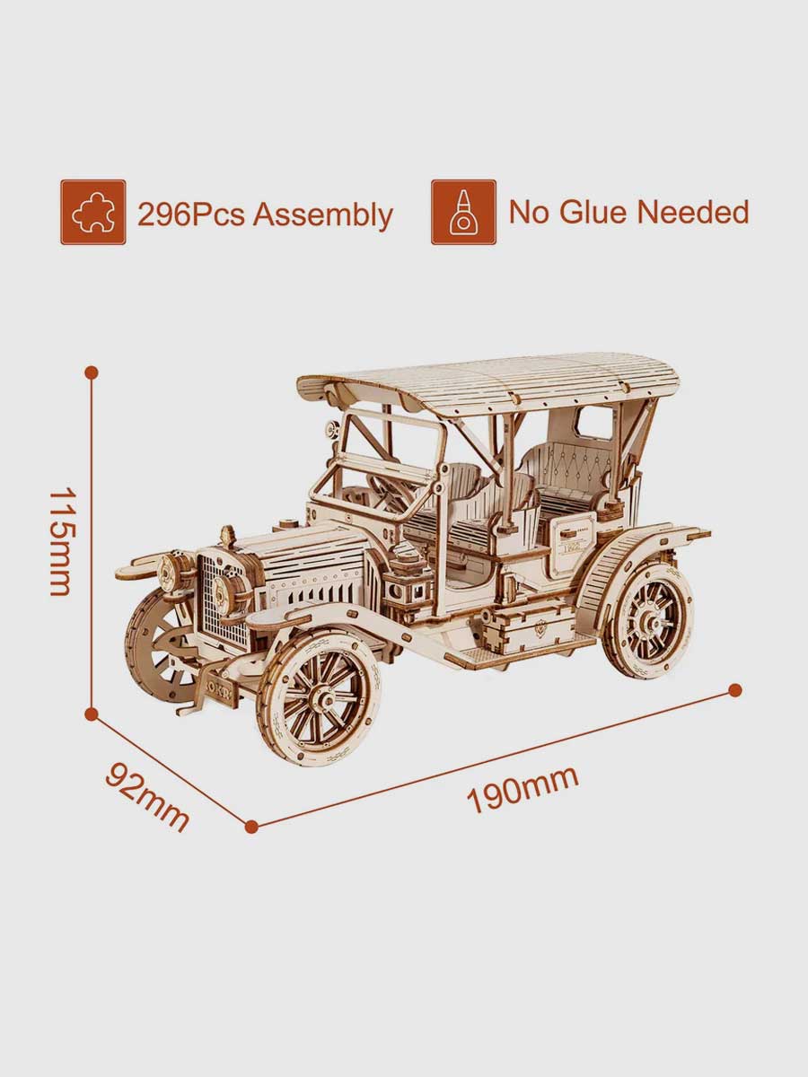 Maquette Voiture Ancienne 3D ROKR - GoCrazyPuzzle