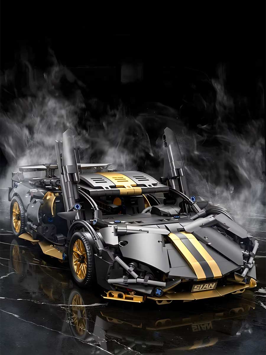Maquette Voiture à Construire pour Adulte – Supercar Technic 1:14 avec Moteur, 1280 Pièces - GoCrazyPuzzle