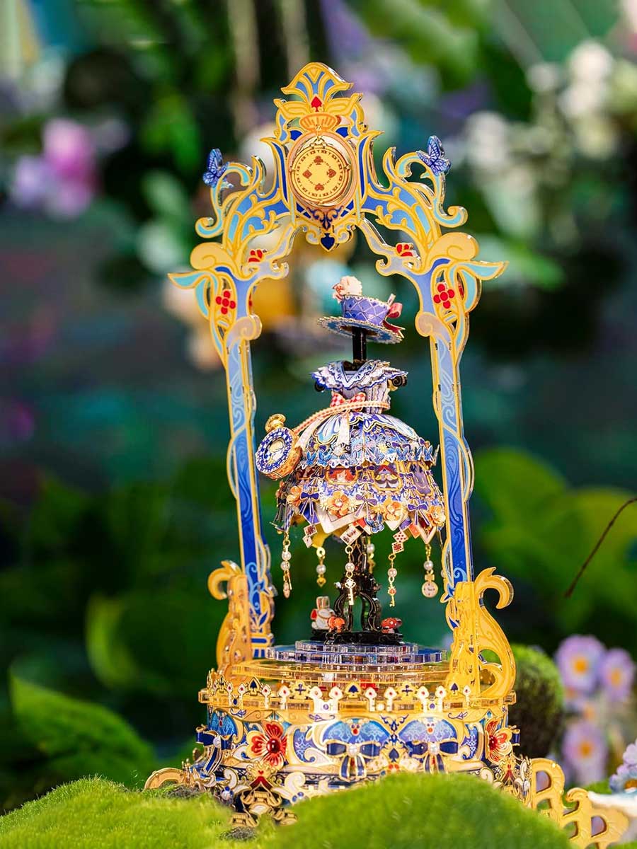 Maquette en Métal 3D « Princesse au Pays des Merveilles » – Boîte à Musique - GoCrazyPuzzle
