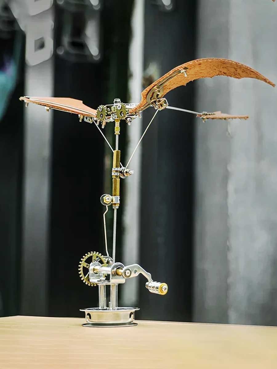 Maquette en Métal « Aile de Dragon » – Puzzle 3D Steampunk Mécanique DIY pour Adultes - GoCrazyPuzzle