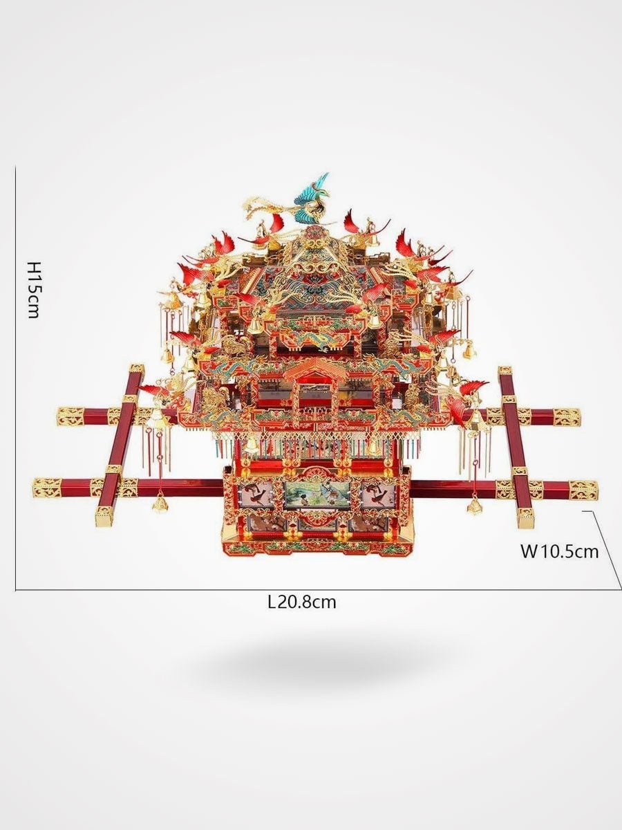 Métal Puzzle 3d - Chaise à Porteurs - GoCrazyPuzzle