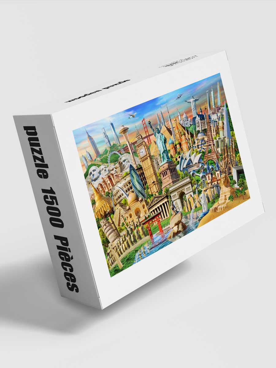 Puzzle 1500 Pièces Collection Monuments du Monde - GoCrazyPuzzle