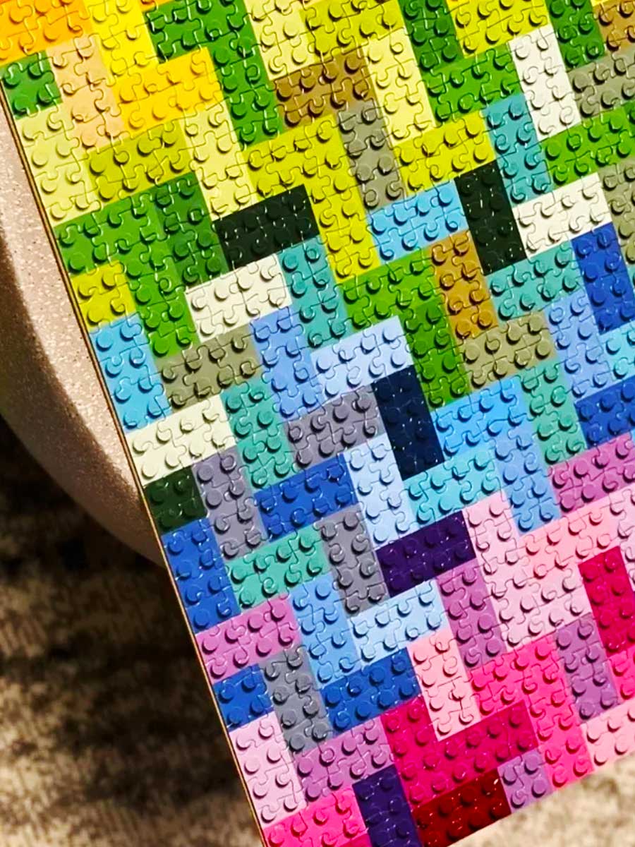 Puzzle 1500 Pièces Difficile Couleurs LEGO Bloc - GoCrazyPuzzle