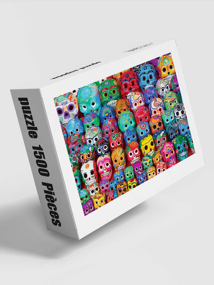 Puzzle 1500 Pièces Tête de Mort - GoCrazyPuzzle