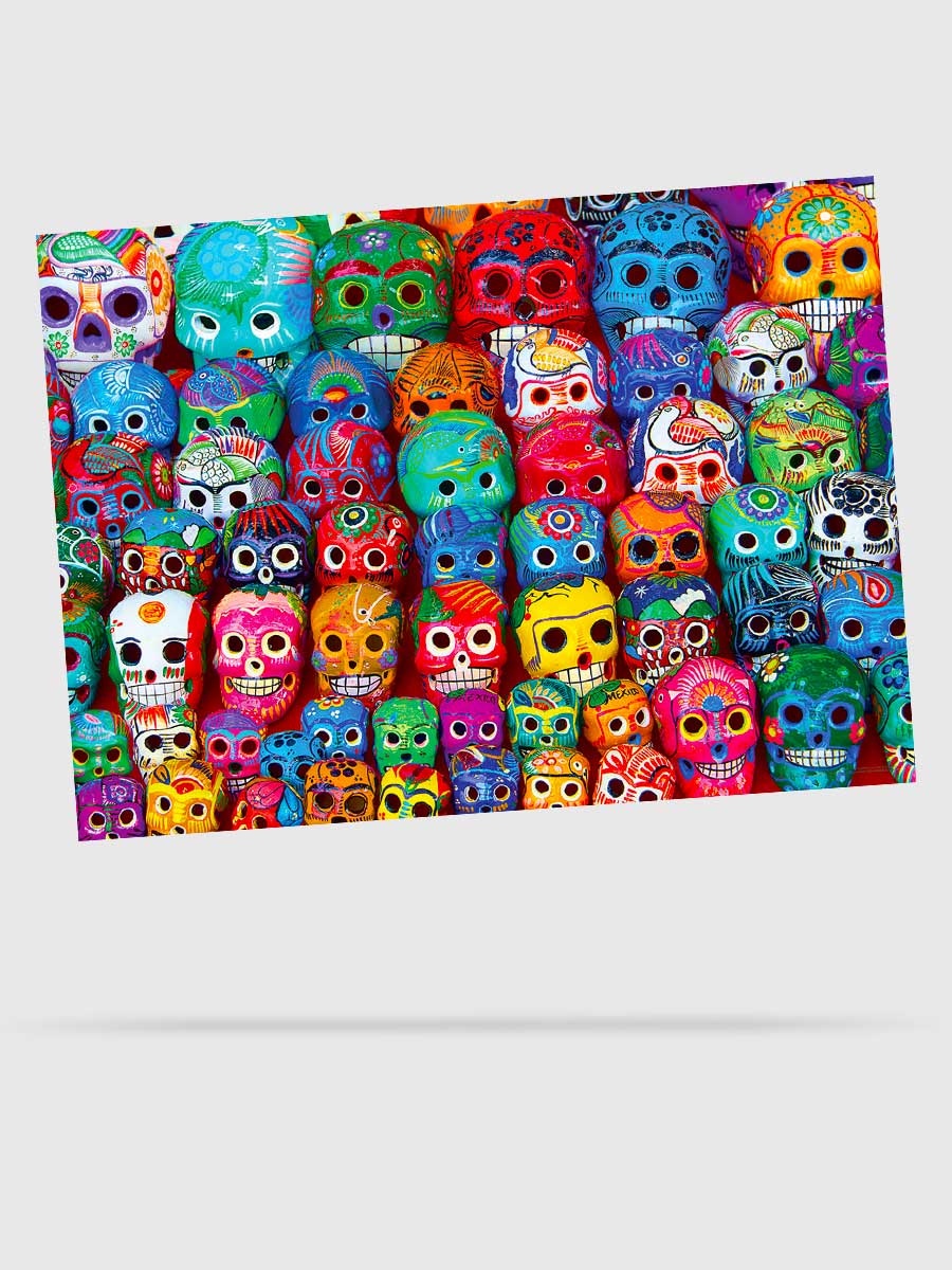 Puzzle 1500 Pièces Tête de Mort - GoCrazyPuzzle