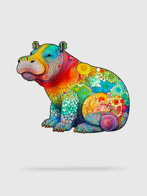 Puzzle 300 Pièces Hippo Adorable - GoCrazyPuzzle