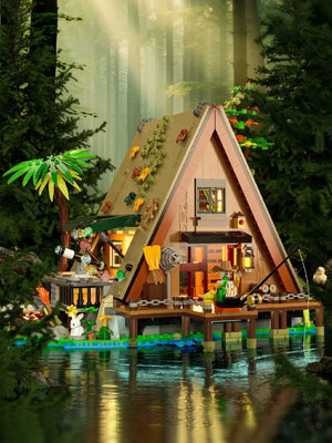 Puzzle 3D Maison avec les Arbres: Assemblage Créatif - GoCrazyPuzzle