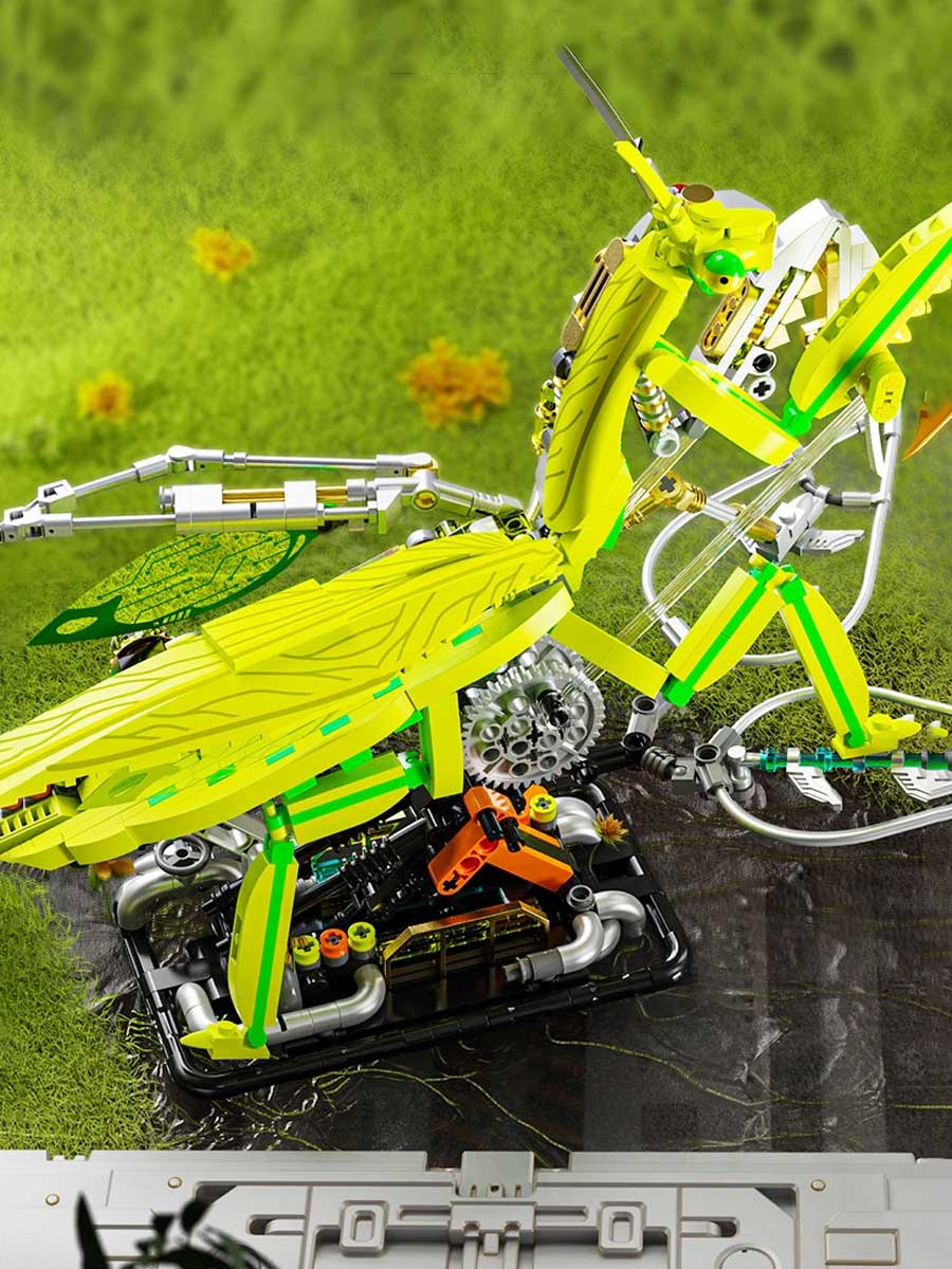 Puzzle 3D Mantis - Blocs de Construction Semi - Mécaniques - GoCrazyPuzzle