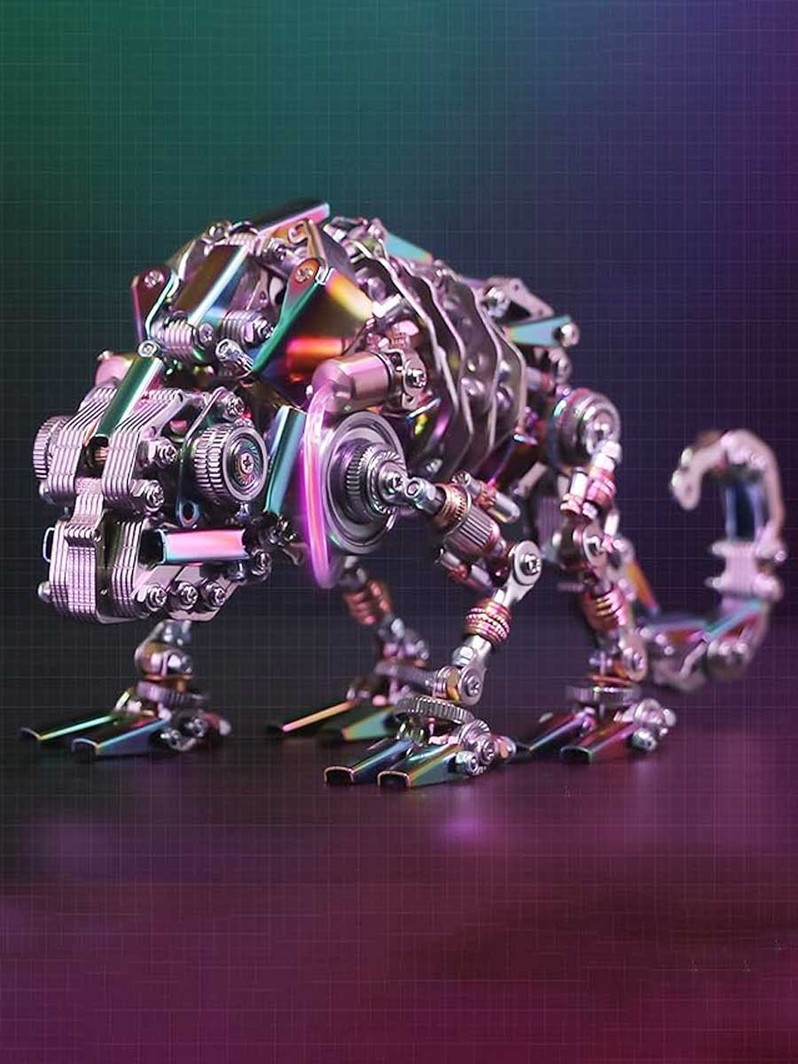 Puzzle 3D Mécanique Caméléon en Métal - GoCrazyPuzzle