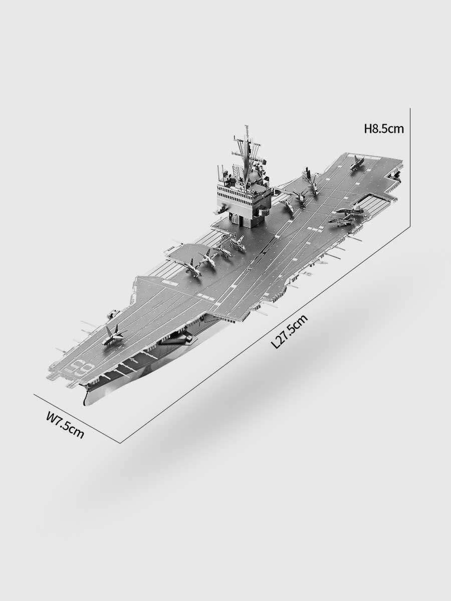 Puzzle 3D en Métal Porte - Avions CVN - 65 | Piececool - GoCrazyPuzzle