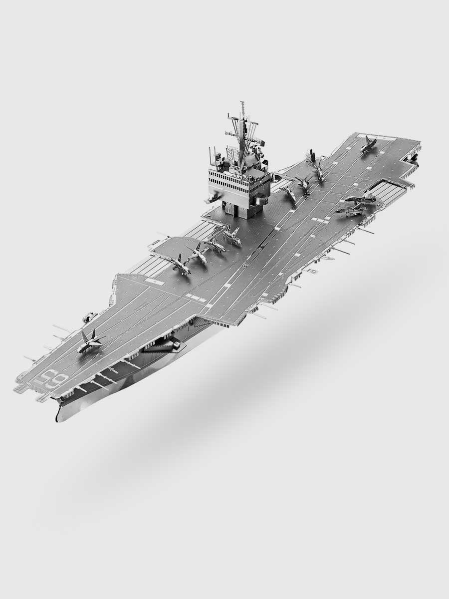 Puzzle 3D en Métal Porte - Avions CVN - 65 | Piececool - GoCrazyPuzzle